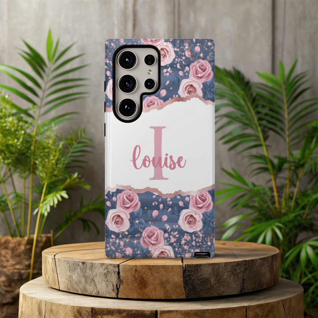 Watercolour Floral Personalised Initial and Name Case