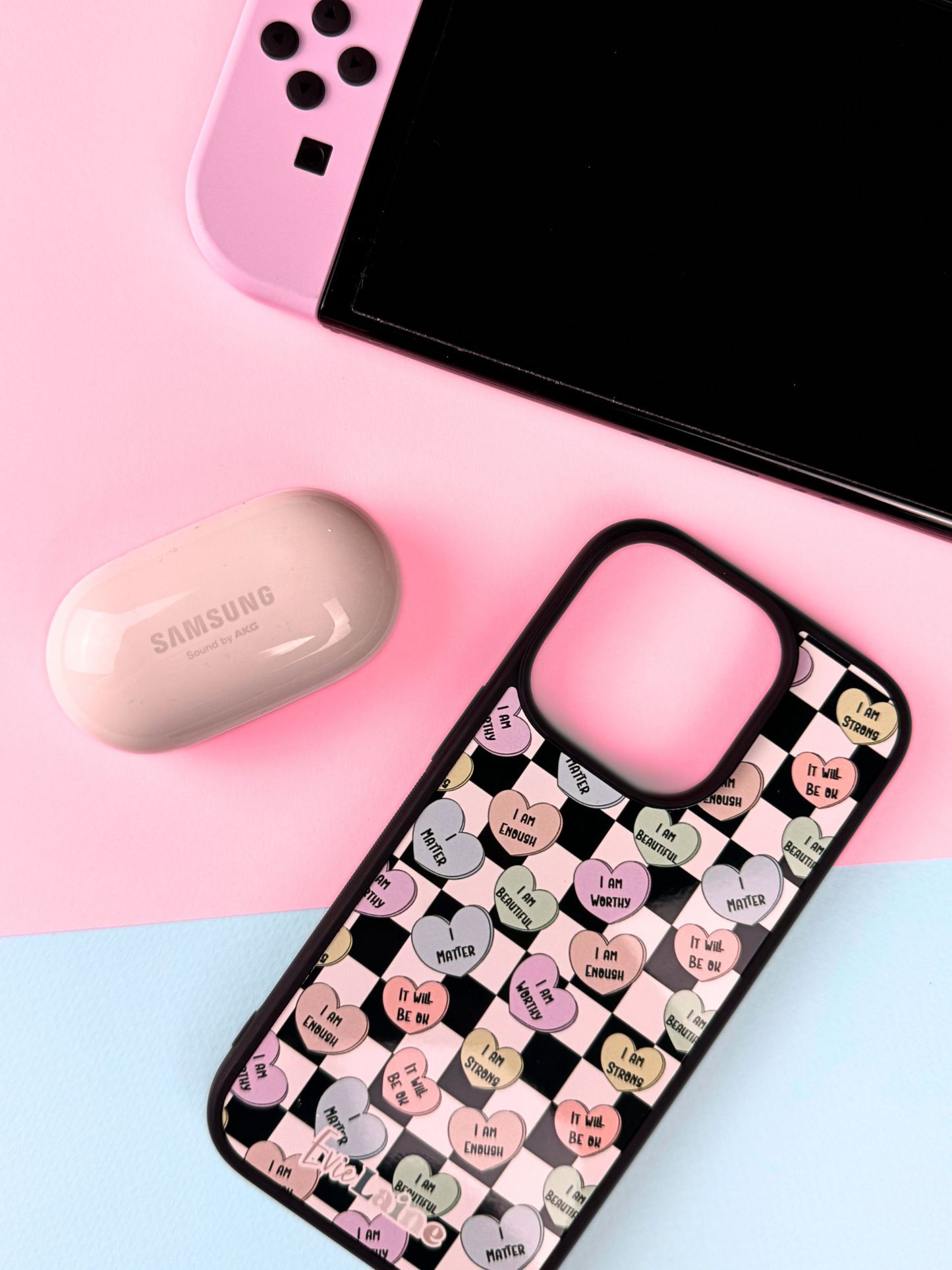 Affirmation Hearts Phone Cases