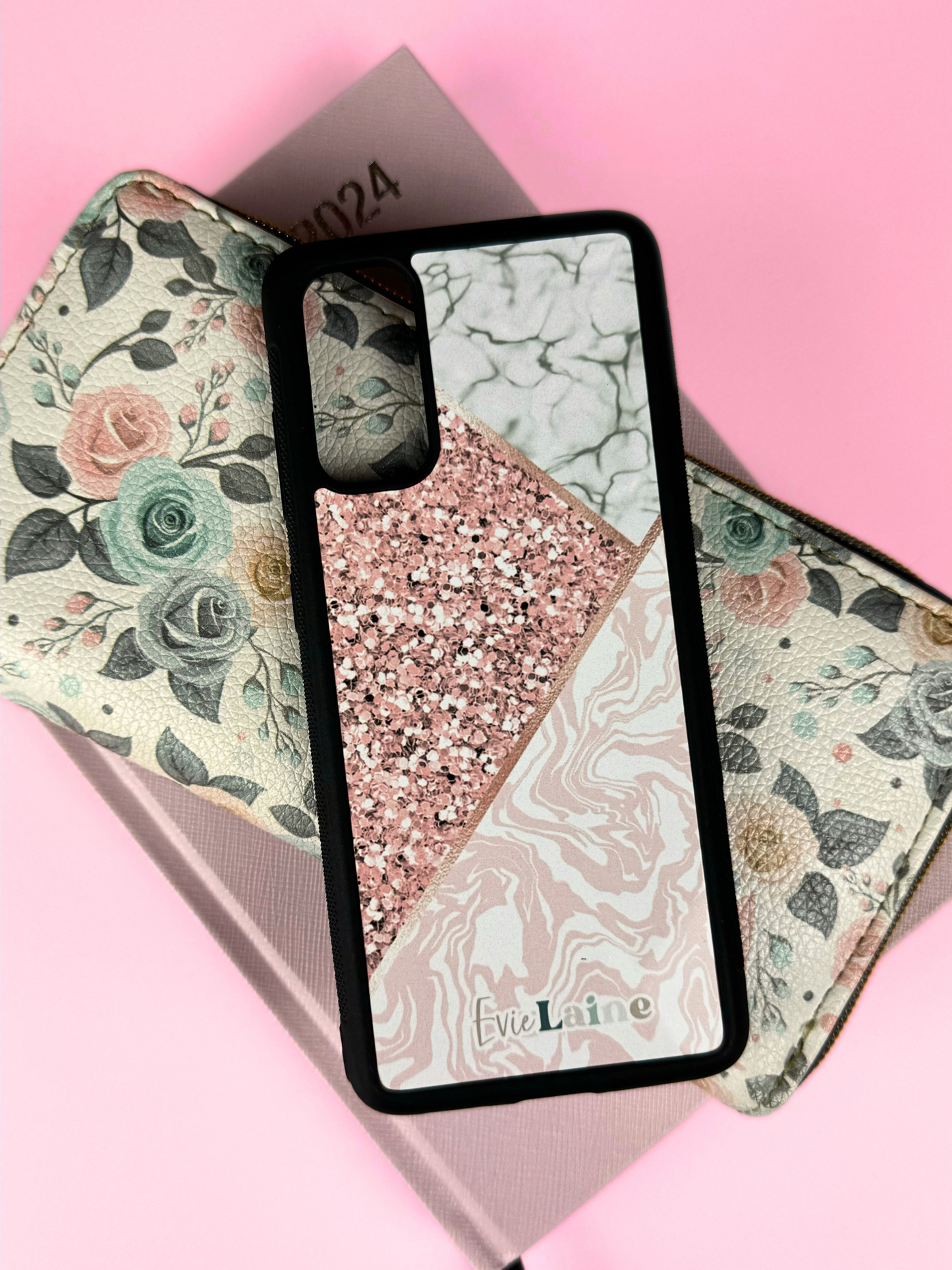 Blush Chunky Marble Phone Cases
