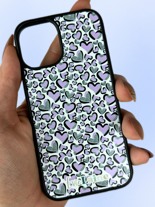 Lavender Leopard Phone Cases