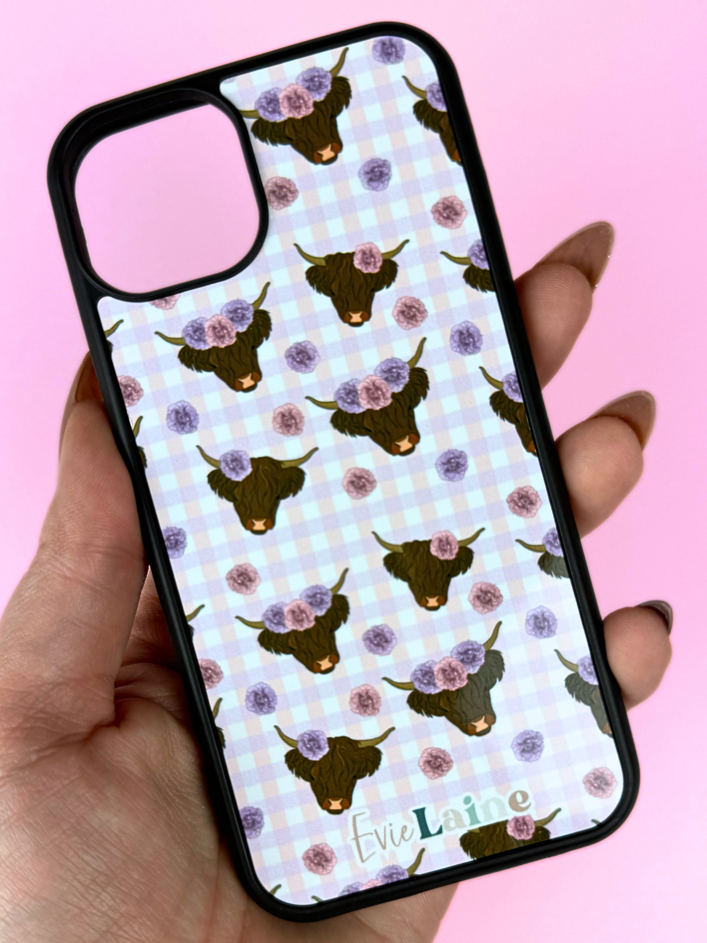 Pink Highland Cownations Phone Cases