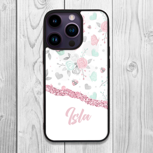 All Things Pretty Watercolour Floral Personalised Name Case