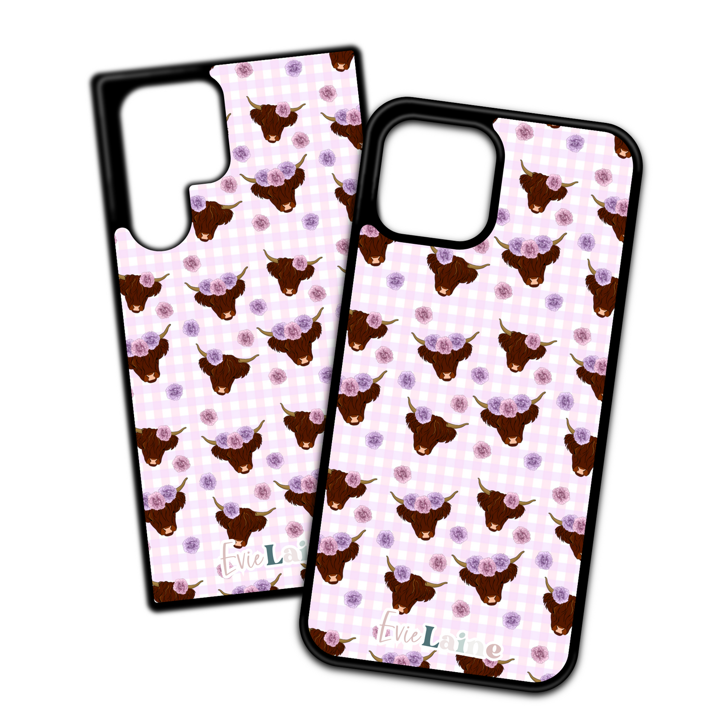 Pink Highland Cownations Phone Cases