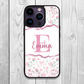 All Things Pretty Floral Personalised Initial and Name Case