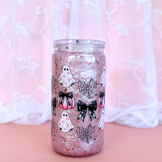 A Pretty Haunting Snow Globe Tumbler