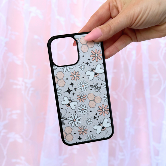 Glitter Pastel Honey Bee Phone Case