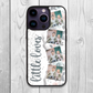 Winter Wonderland Watercolour Floral Personalised Text and Photo Collage Case
