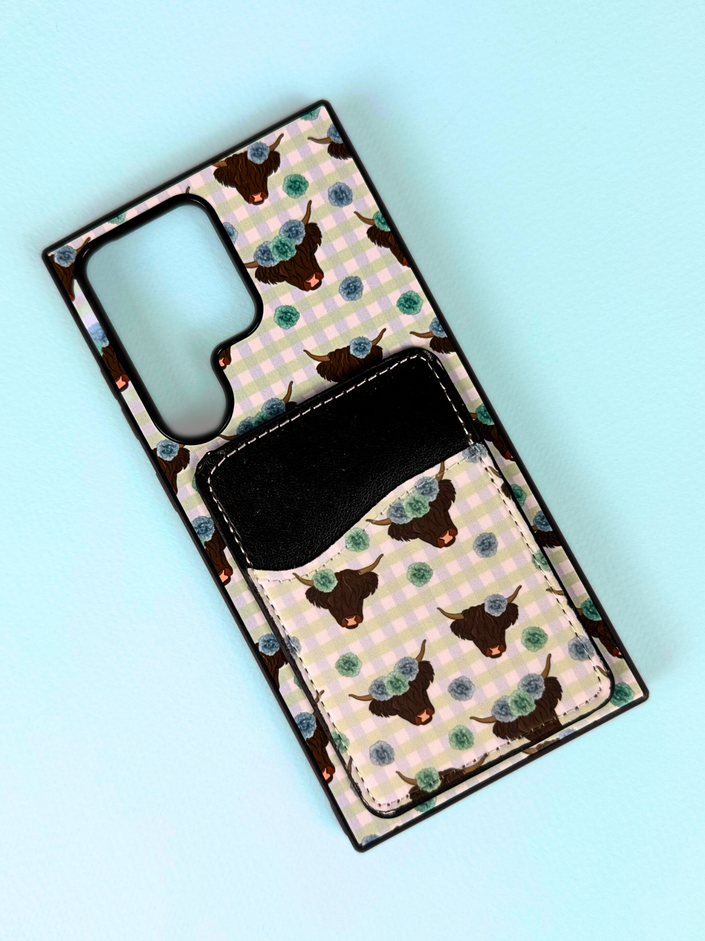 Green Highland Cownations Phone Cases