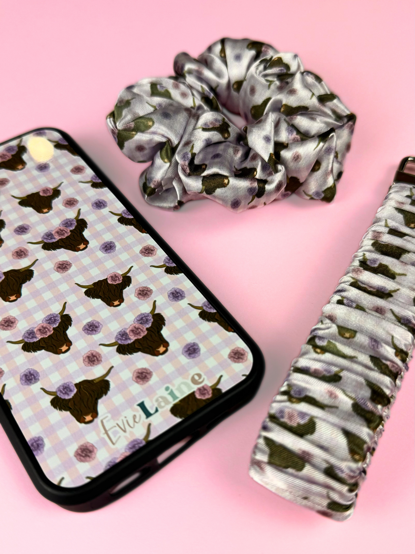 Pink Highland Cownations Phone Cases