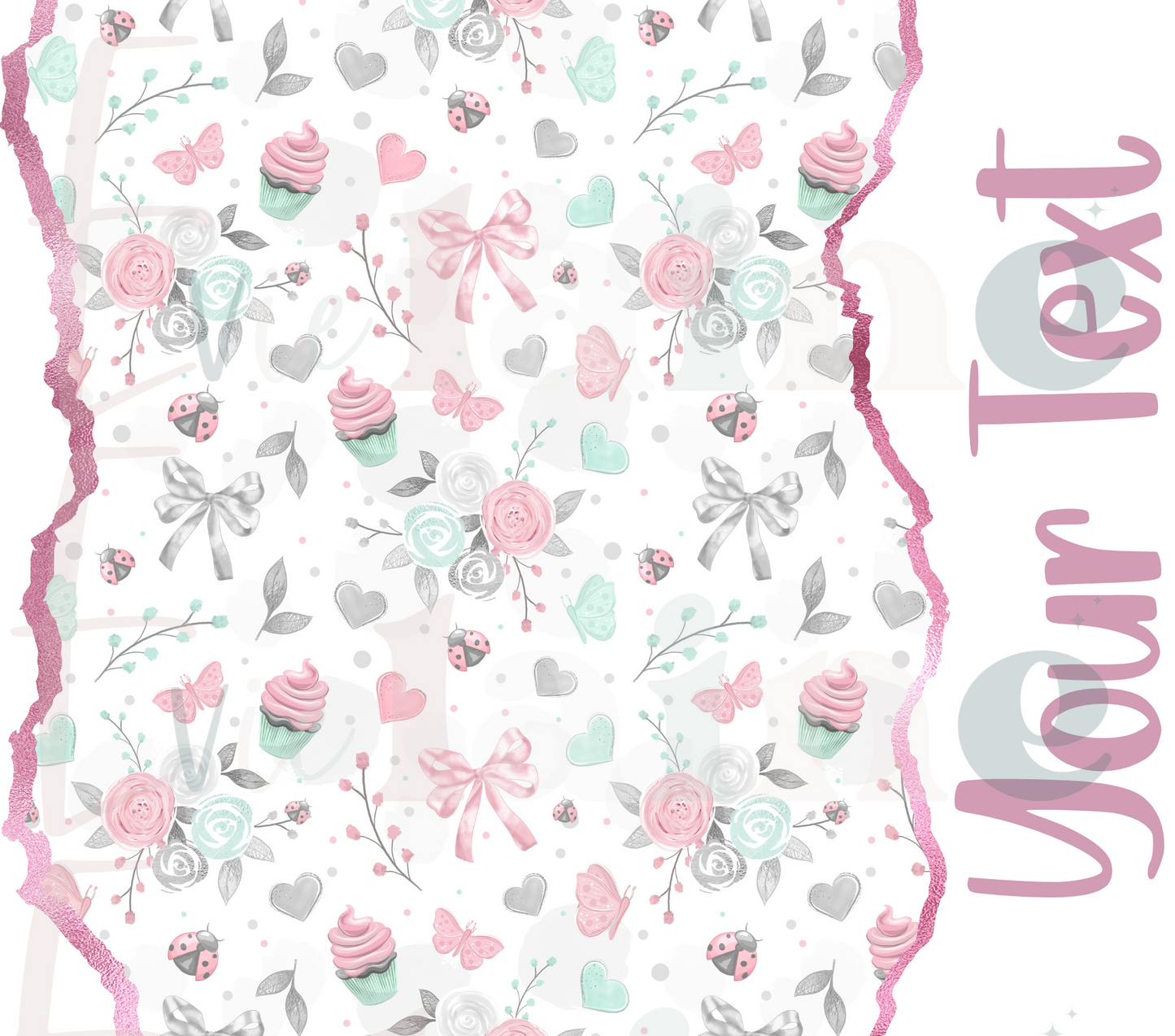 Personalised All Things Pretty Name 20oz Skinny Tumbler