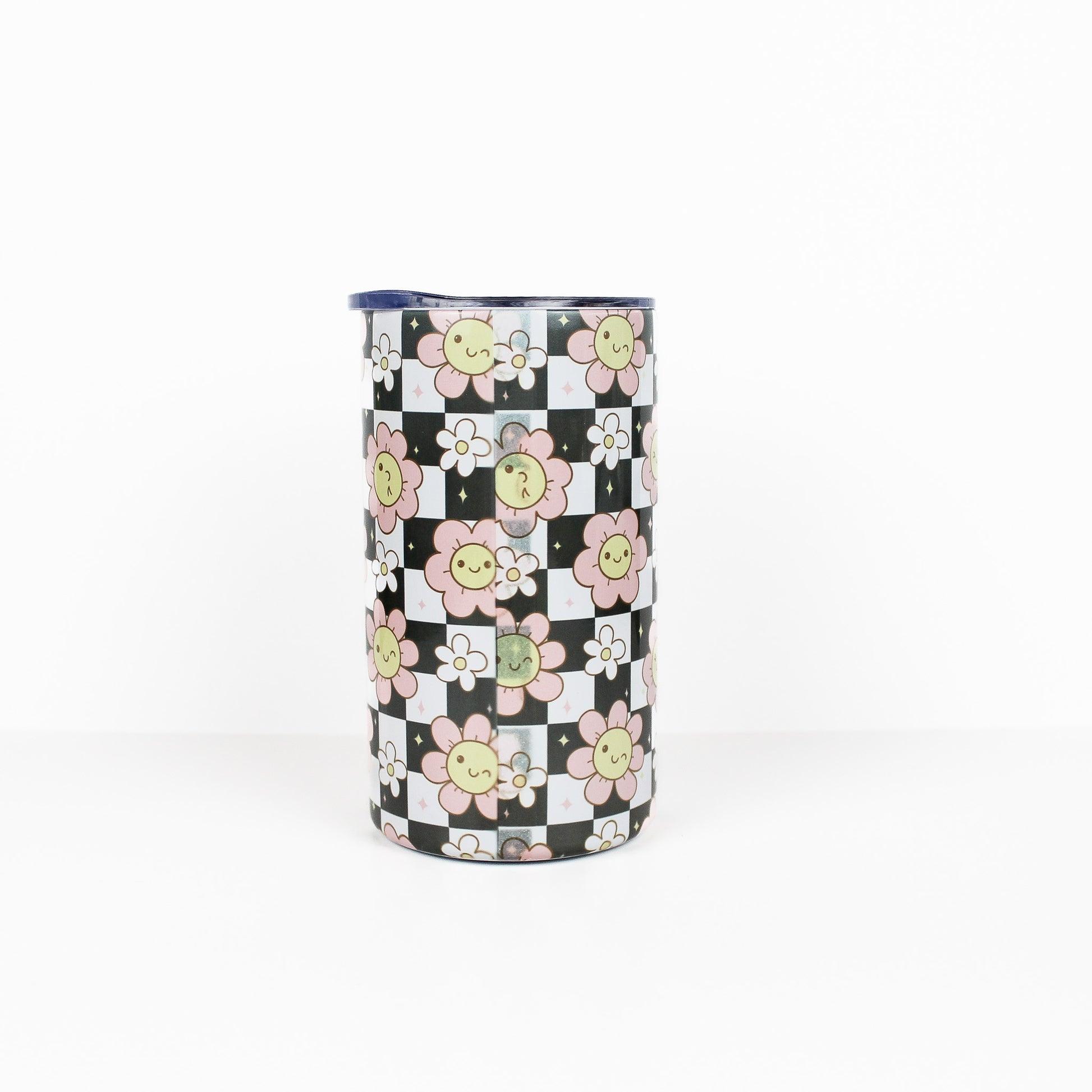 Cheeky Checkered Floral 12oz Skinny Tumbler fault