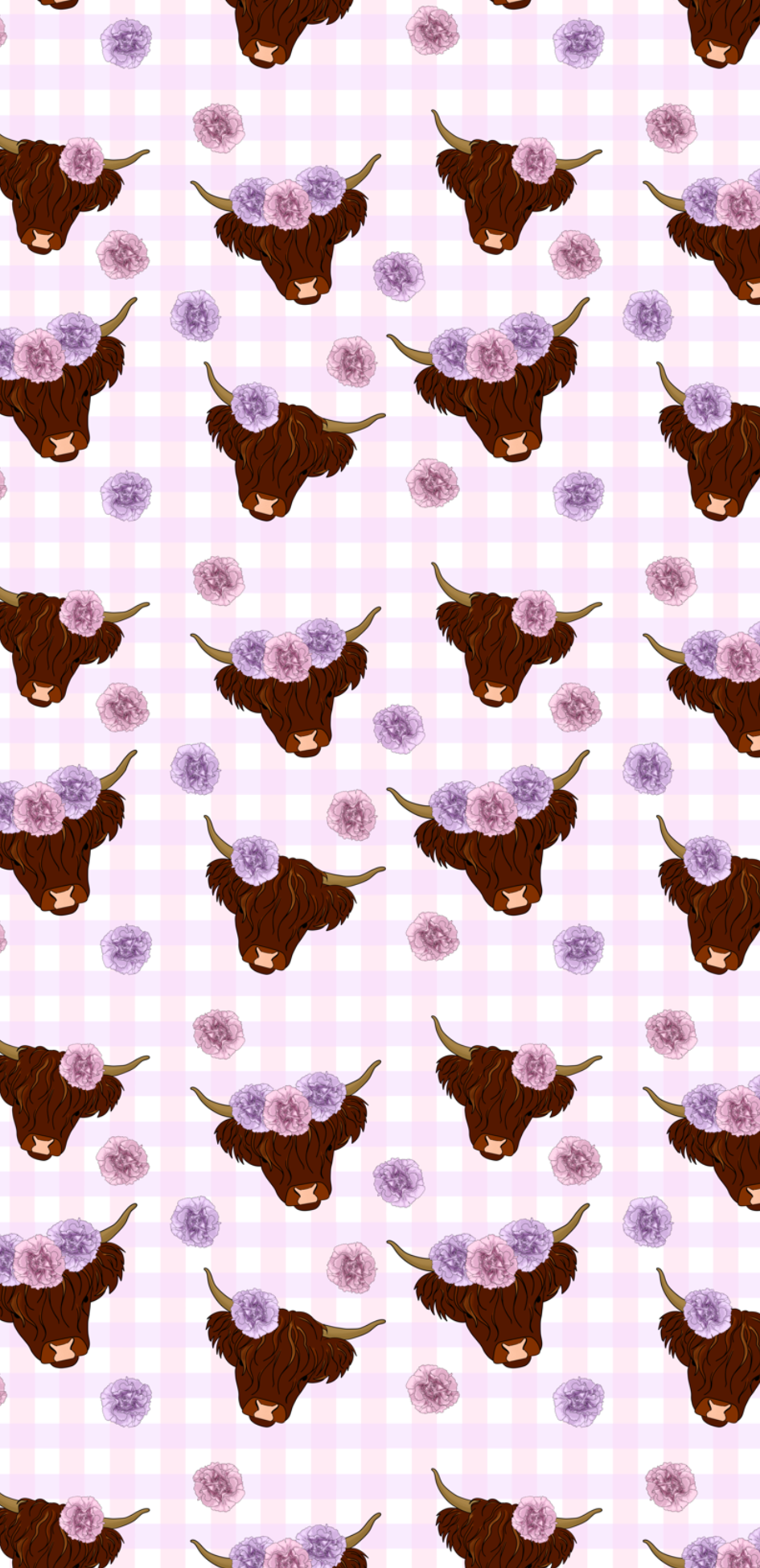 Pink Highland Cownations Phone Cases