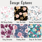 Watercolour Floral and Chunky Glitter Personalised Photo Collage Case