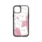 All Things Pretty Floral and Chunky Glitter Personalised Photo Collage Case
