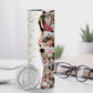 Personalised Into The Gold Floral Photo Collage 20oz Skinny Tumbler